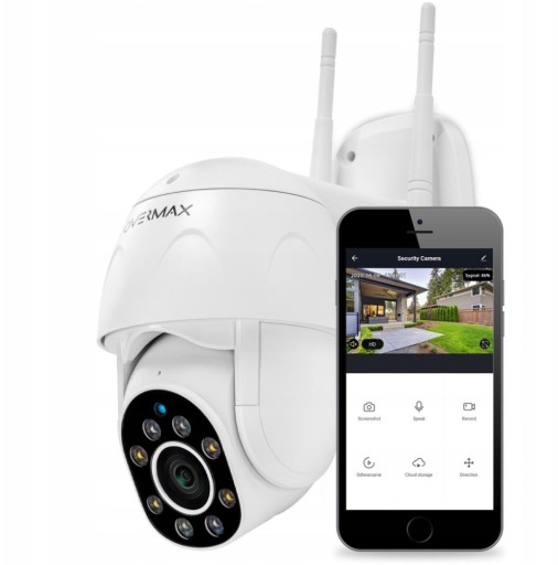 KAMERA ZEWNĘTRZNA OBROTOWA IP WiFi 4x ZOOM Full HD