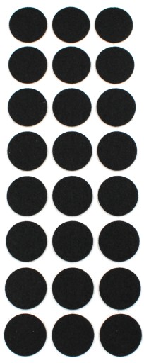 Filce samoprzylepne FLOOR CARE fi 28 mm CZARNE