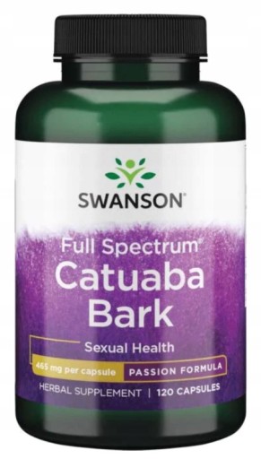 Swanson Catuaba bark 120 kaps. Witalność Potencja Siła erekcji Afrodyzjak
