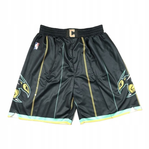 2023 Krótkie spodenki Charlotte Hornets Nueva Temporada Negro Baloncesto