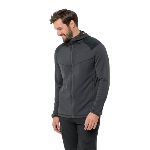 Kurtka polarowa męska Jack Wolfskin KOLBENBERG HOODED FZ XXXL