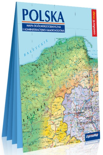Polska ogólnogeograficzna mapa XXL 1:1 000 000