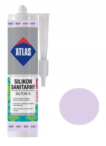 ATLAS SILIKON SILTON S 280ml - 117 FIOLETOWY