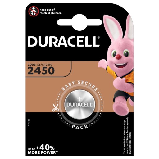 1 x BATERIA LITOWA DURACELL CR2450 DL2450 2450 3V