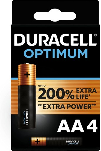 4x Bateria Alkaliczna Duracell OPTIMUM AA / LR6