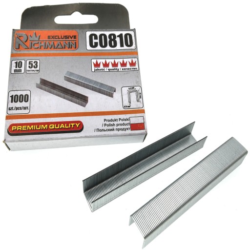 ZSZYWKI TAPICERSKIE 10 MM TYP 53 OPAK. 1000 SZT PL