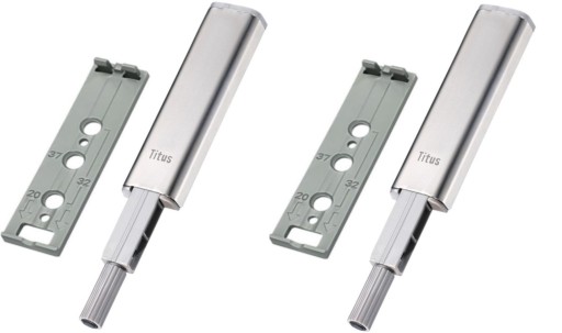 ODBOJNIK MEBLOWY TITUS PUSH TO OPEN + PŁYTKA 2szt