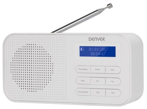 Denver DAB-42WHITE radio tunery cyfrowe - FM DAB+,