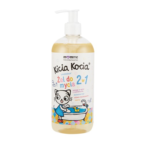 Łagodny żel do mycia 2 w 1 Kicia Kocia 500ml Momme