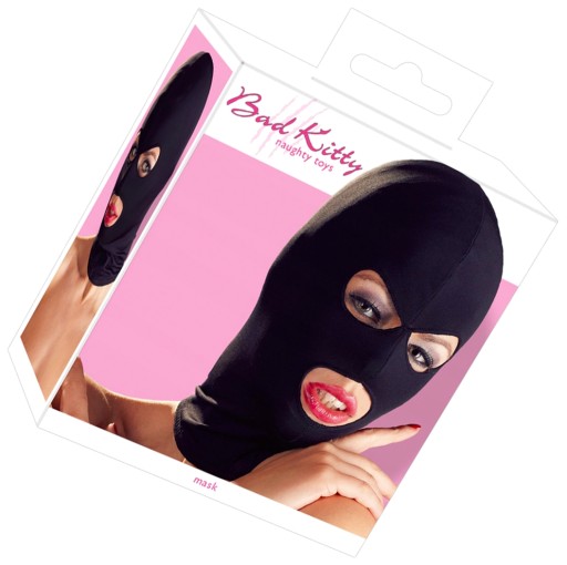 MASKA NA GŁOWĘ HEAD MASK EYES &MOUTH BK CZARNA
