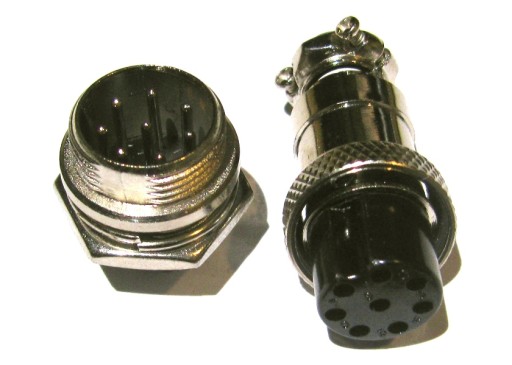 Złącze GX16 wtyk + gniazdo 8pin MPLT