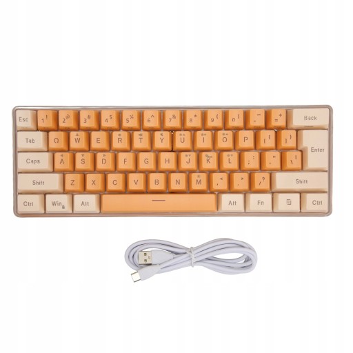 Klawiatura do gier USB 61 klawiszy Kontrastowy