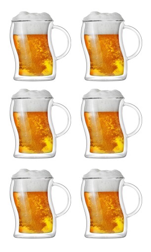 Kufle termiczne do piwa Vialli Design BOLLA 500ml