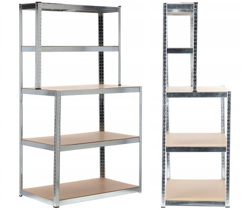 REGAŁ METALOWY do GARAŻU PIWNICY 180x100x60 OCYNK