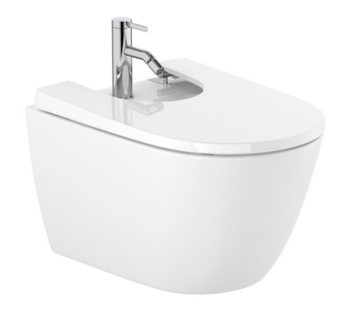 Roca Ona Zestaw Bidet 53 cm + Pokrywa Biały White