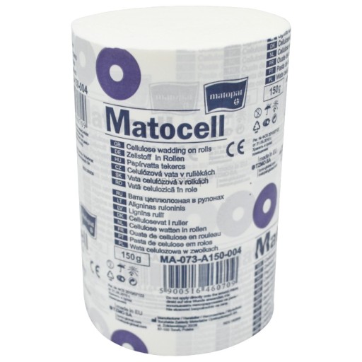 Lignina w zwoju Matocell, wata celulozowa