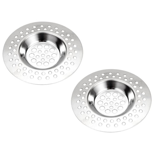 2x Sitko STALOWE do zlewu zlewozmywaka umywalki nierdzewne zestaw sitek