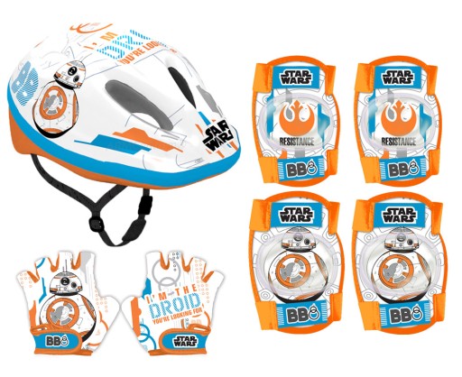 4x OCHRANIACZ KASK ROWEROWY RĘKAWICZKI STAR WARS