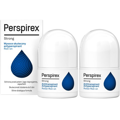 2x PERSPIREX Strong Antyperspirant w kulce roll-on Dezodorant 20ml