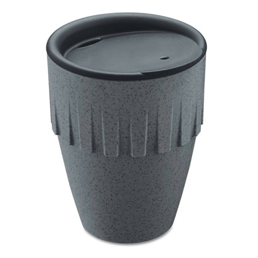 KUBEK DO KAWY NA WYNOS CIEMNOSZARY ZAMYKANY 8,3X10,4 CONNECT COFFEE 0,3 L