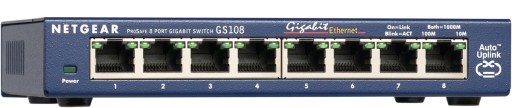 NETGEAR PROSAFE GS108 V3, 8xGIGABIT PORT RJ45, eti