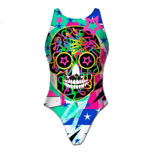 Strój Boneswimmer SKULL STAR PinUp, IT40/XS/UK30