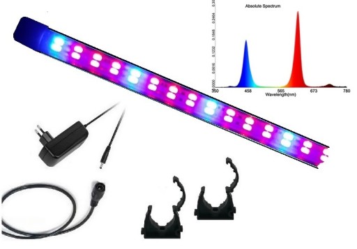 OSWIETLENIE LED 100 CM TUBA GROW PLANT 6/2 ROŚLINY