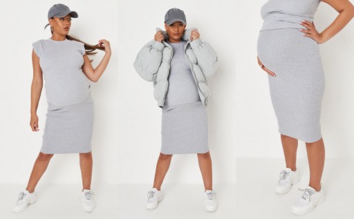 6J 30 MISSGUIDED SPÓDNICA DZIANINOWA CIĄŻOWA 36