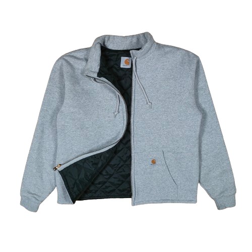 CARHARTT Kurtka/Bluza Ocieplana Szara Full Zip Logowana r. M