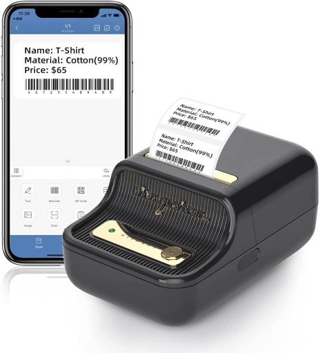 B21 small Bluetooth thermal printer, price coding and labeling machine