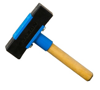MŁOTEK GUMOWY BRUKARSKI KRÓTKI JAZON 2,4kg