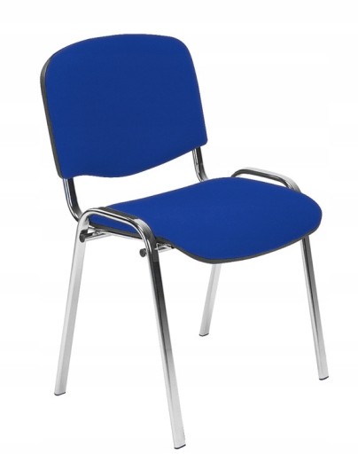 Krzesło konferencyjne ISO CHROME niebieskie NS