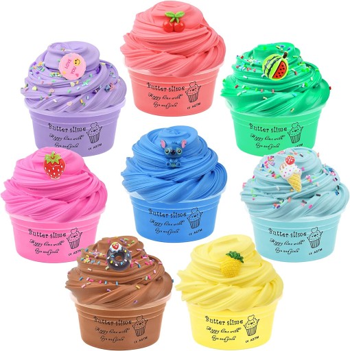 MEGA ZESTAW BUTTER SLIME masa SENSORYCZNA GLUT lol z dodatkami posypkami