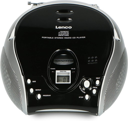 Boombox Radio FM Lenco SCD-24 CZARNE
