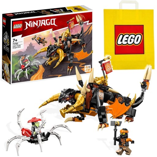 LEGO NINJAGO 71782 SMOK ZIEMI EVO - CZARNY NINJA