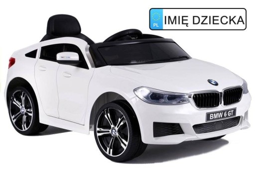 Auto na akumulator BMW 6 GT Biały