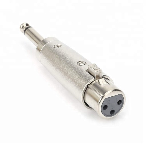Przejście wtyk 6,3 MONO / gniazdo XLR 3pin 3p(0755