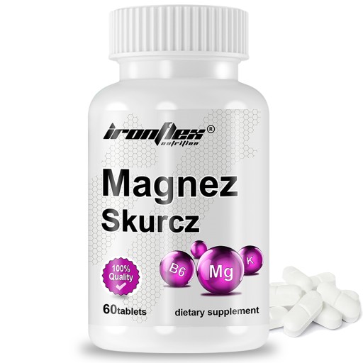 IRONFLEX MAGNEZ Z POTASEM B6 60 tab MINERAŁY WITAMINY STAWY CIŚNIENIE KRWI