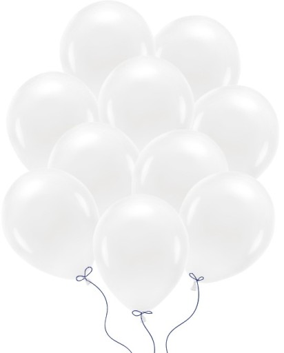 BALONY EKOLOGICZNE ECO BIAŁE PASTELOWE BIODEGRADOWALNE WESELE 26 CM 10 SZT