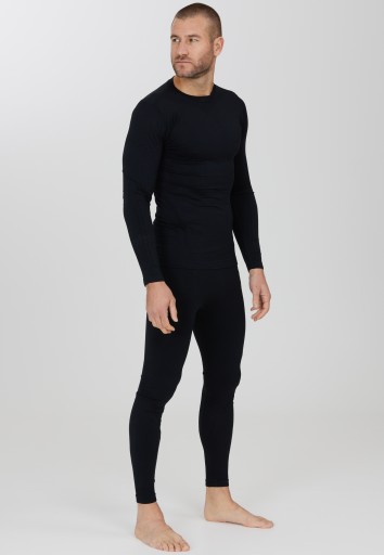Komplet termoaktywny męski bezszwowy Whistler Pree Seamless Czarny XXL