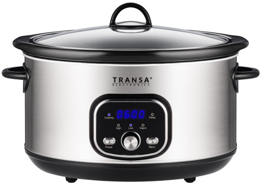WOLNOWAR Garnek ceramiczny z PROGRAMATOREM SlowCooker TRANSA 4,5L 280W