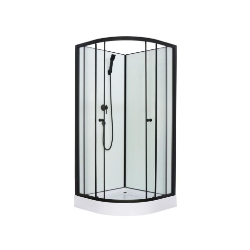 KABINA PRYSZNICOWA CZTEROŚCIENNA 80x80 BLACK