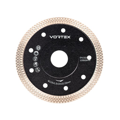 TARCZA DIAMENTOWA DO CIĘCIA GRESU 115 MM VORTEX