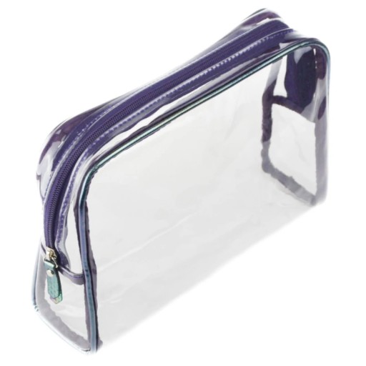 NOBLE Kosmetyczka Przezroczysta Stripe ST006