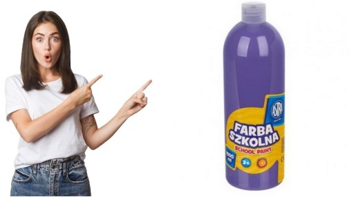 Farba plakatowa ASTRA 1L fioletowa