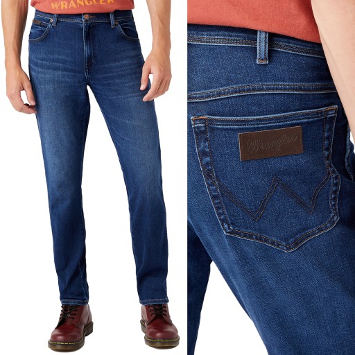 Wrangler TEXAS SLIM Blue Silk EPIC SOFT W38 L32