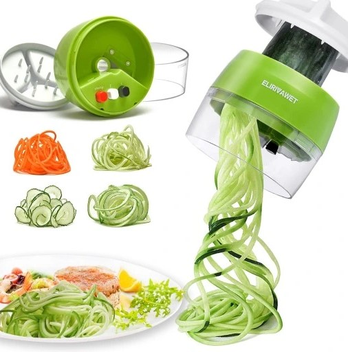 SPIRAL SLICER RĘCZNA KRAJALNICA SPIRALNA DO WARZYW 3W1