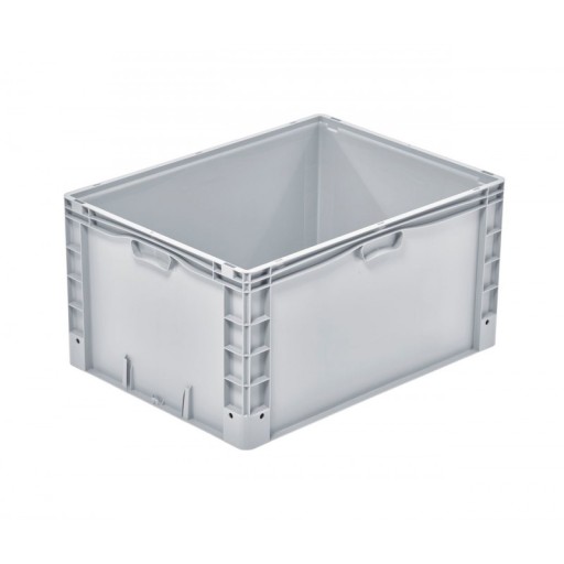 Pojemnik transportowy 800x600x420 szary magazynowy