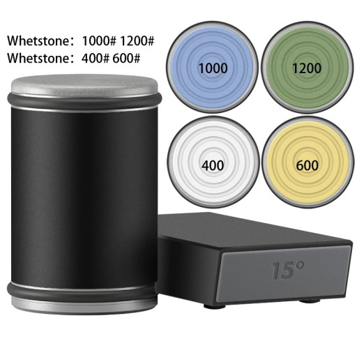 Grit 400-3000#Rolling Knife Sharpener Magnetic Diamond Sharpening Stone Woo