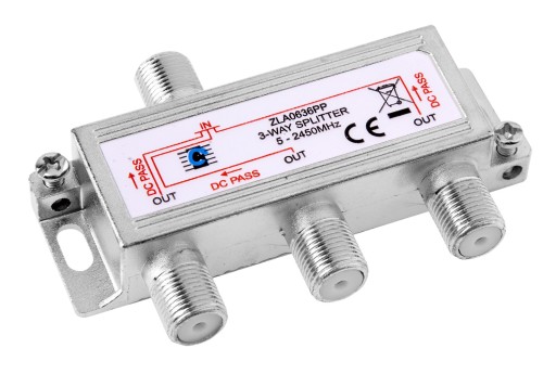 Rozgałęźnik antenowy Splitter potrójny 5-2450MHz